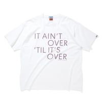 COTTON POCKET T-SHIRT_IT AINT OVER TIL IT'S OVER_WHITE