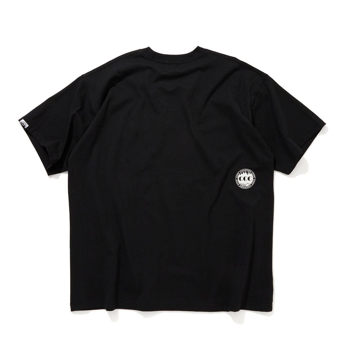 トップス CCC EMBROIDERED LOGO COTTON TWILL SHIRT Embroidered Logo Cotton T-shirt_CCCC_BLACK | CI