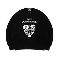 CITY COUNTRY CITYx WAR INTARSIA KNIT_WHY CAN'T WE BE FRIENDS? _BLACK