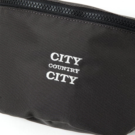 EVERYDAY WAIST POUCH  NYLON OXFORD for CITY COUNTRY CITY_CHARCOAL