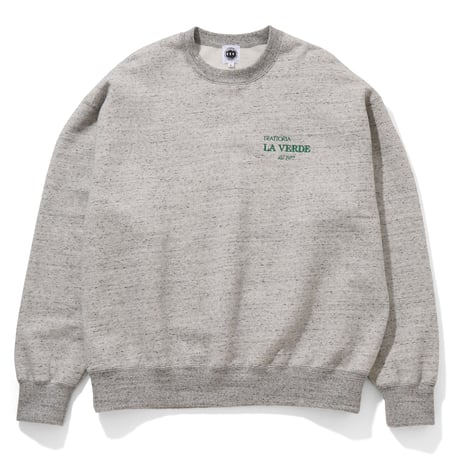 CITY COUNTRY CITY x TRATORIA LA VERDE_ EMBROIDERED LOGO COTTON SWEAT SHIRT