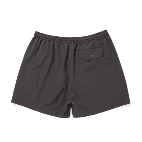 EMBROIDERD LOGO STRECH NYLON EASY SHORTS_C GRAY