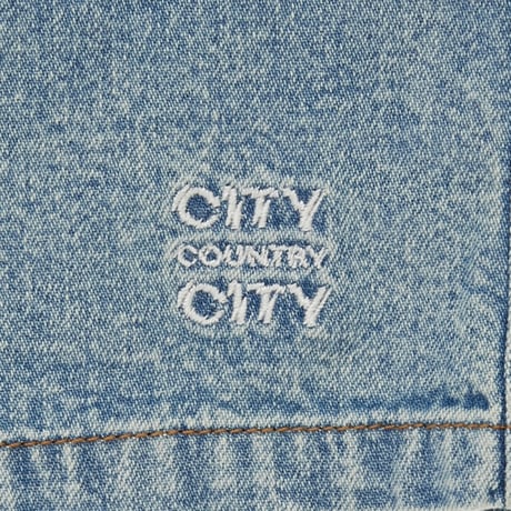 ARCHIVE SALE_Embroiderd Logo Denim Easy Shorts_Light Blue