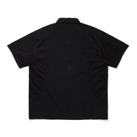 TASLAN NYLON  S/S SHIRTS_BLACK