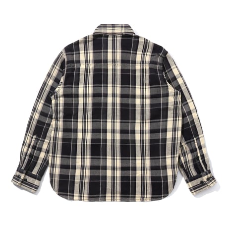 Embroiderd Logo Cotton Twill Check Shirt_Black Check