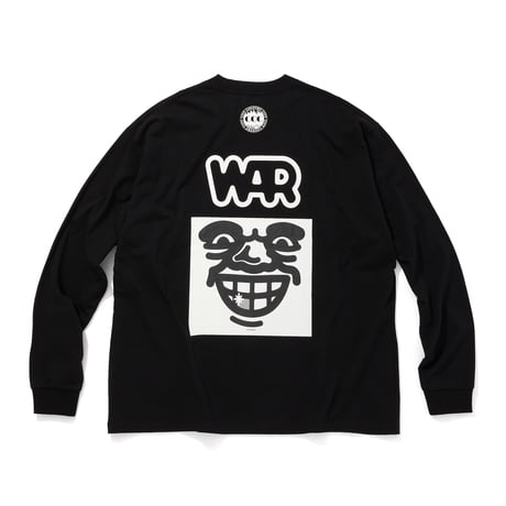 CITY COUNTRY CITY x WAR_COTTON L/S T-SHIRTS_ARTWORK BY MANKEY_BLACKxWHITE