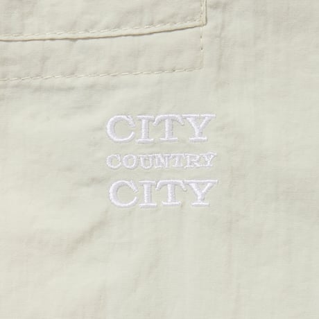 TASLAN NYLON  S/S SHIRTS_IVORY