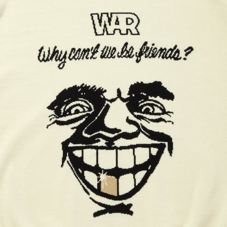 CITY COUNTRY CITYx WAR INTARSIA KNIT_WHY CAN'T WE BE FRIENDS? _IVORY