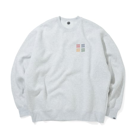 EMBROIDERED LOGO SWEATSHIRT_CCCC_AH GRAY