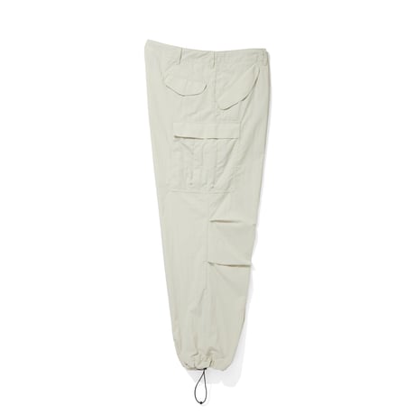 TASLAN NYLON  OVER SIZE PANTS_IVORY