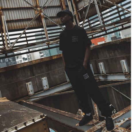 EMBROIDERED LOGO NYLON PANTS