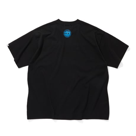 EMBROIDERED LOGO COTTON T-SHIRT_CCCC_BLACK