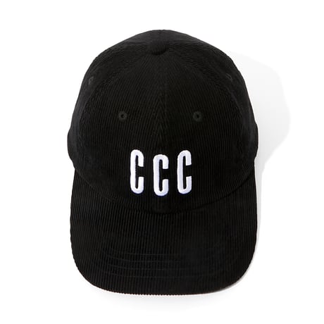 EMBROIDERED LOGO CORDURY CAP_BLACK