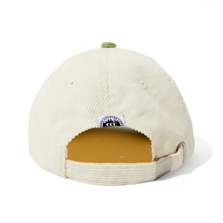EMBROIDERED LOGO CORDURY CAP_IVORY/OD