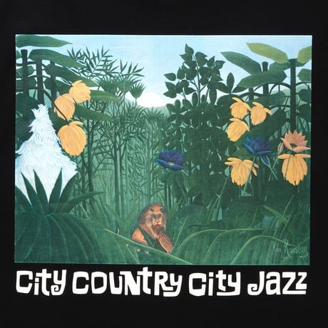 COTTON T-SHIRT_CITY COUNTRY CITY JAZZ_BLACK