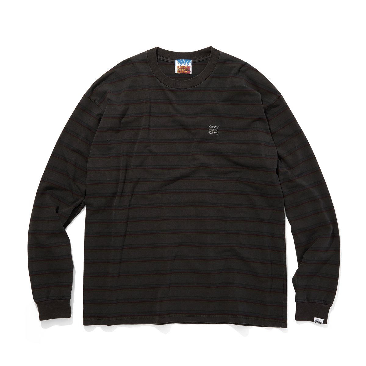 OVY Over Dye Border Tシャツ黒XL★ロンハーマンボーダー Over Dye Border T-shirts (black) | OVY