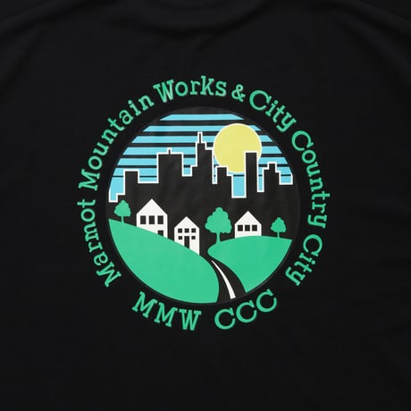 CITY COUNTRY CITY x Marmot_FEEL UP  T-SHIRT_MOTIVATION_BLACK