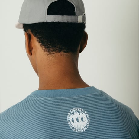 Embroidered Logo Overdye Boder T-shirt