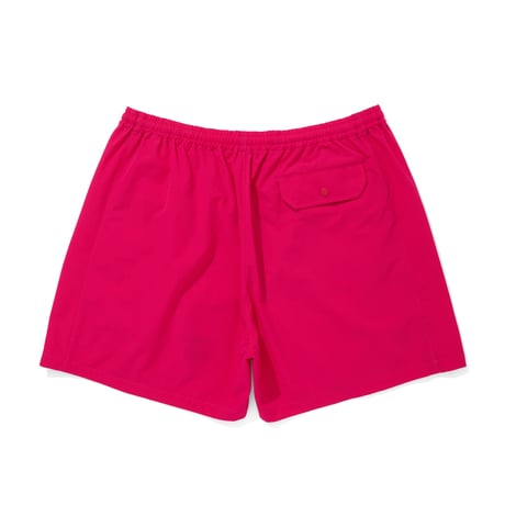 EMBROIDERD LOGO STRECH NYLON EASY SHORTS_PINK