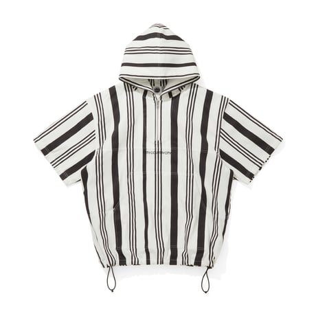 CITY COUNTRY CITY x LONNIE LISTON SMITH_2WAY HOODED JACKET_LONNIE  STRIPE_BLACK