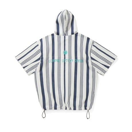 CITY COUNTRY CITY x LONNIE LISTON SMITH_2WAY HOODED JACKET_LONNIE  STRIPE_NAVY
