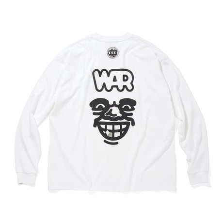 CITY COUNTRY CITY x WAR_COTTON L/S T-SHIRTS_ARTWORK BY MANKEY_WHITExBLACK
