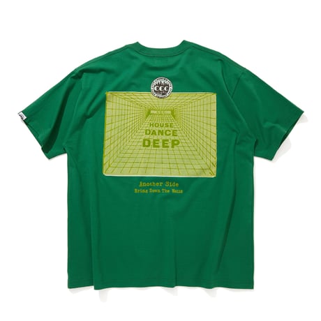 Cotton T-shirt_HOUSE,DANCE,DEEP_GREEN