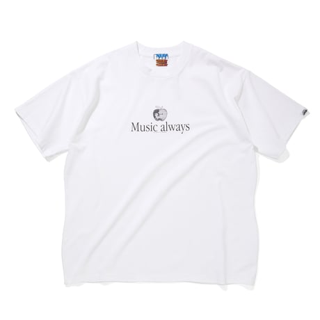 COTTON S/S T-SHIRT_Music always_WHITE