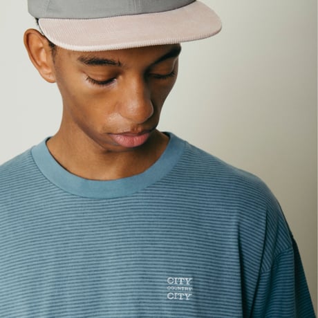 Embroidered Logo Overdye Boder T-shirt