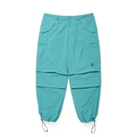 TASLAN NYLON  OVER SIZE PANTS_BLE