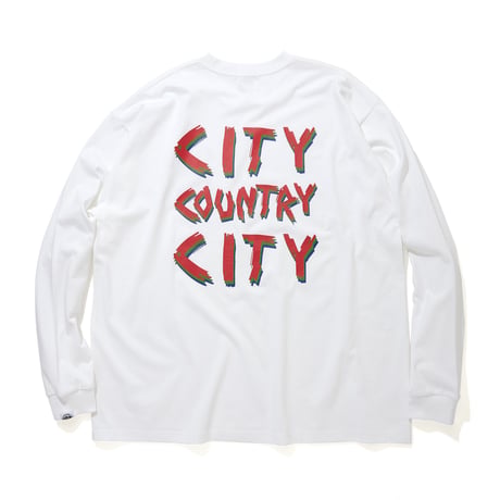 Cotton L/s T-shirt_City Country City_White