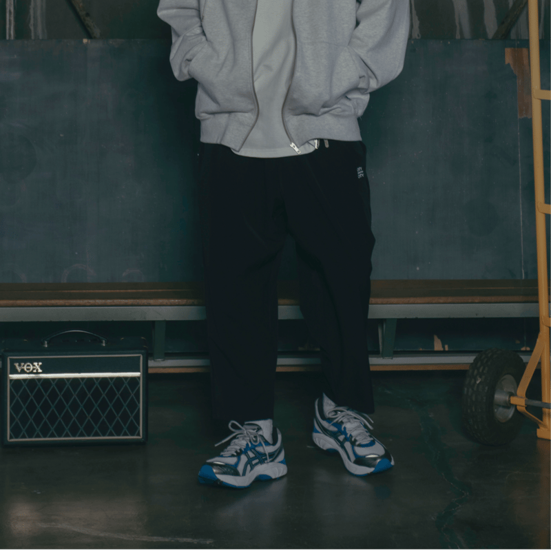 Embroiderd Logo Strech Easy Pants_Black | CITY