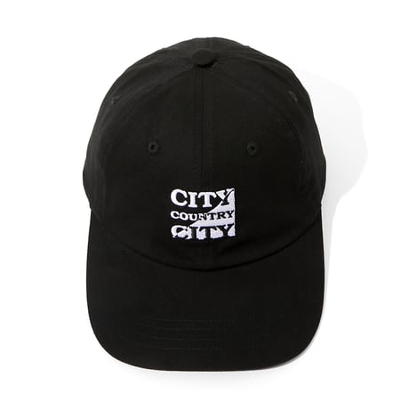 EMBROIDERED LOGO COTTON TWILL  CAP_BLACK