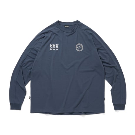 CITY COUNTRY CITY x Marmot_MMWCCC EVERYWHERE L/S T-SHIRT_BLUE