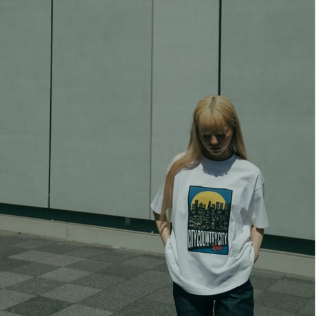 COTTON T-SHIRT_CCC LIGHT_WHITE/COLAR