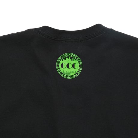 EMBROIDED LOGO POCKET TEE  COTTON JERSEY by CITY COUNTRY CITY_BLACK