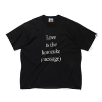 COTTON T-SHIRT_KOTOZUKE_BLACKxWHITE