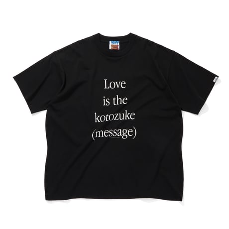 COTTON T-SHIRT_KOTOZUKE_BLACKxWHITE