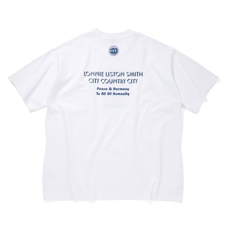 CITY COUNTRY CITY x LONNIE LISTON SMITH_COTTON T-SHIRT_VISIONS OF A NEW WORLD_WHITE