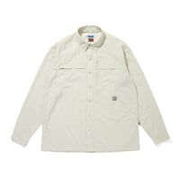 TASLAN NYLON  L/S SHIRTS_IVORY