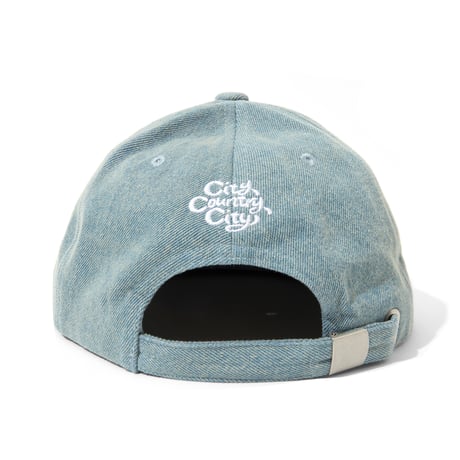 Embroidered Logo Denim Cap_City Country City_Light Blue