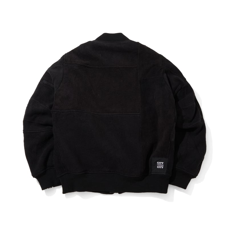 CITY COUNTRY CITY x OLDPARK＿FLEECE MA-1_BLACK#1