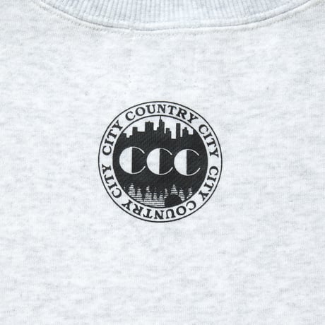 EMBROIDERED LOGO SWEATSHIRT_CCCC_AH GRAY
