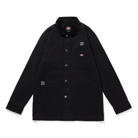 CITY COUNTRY CITY x Dickies_DUCK CANVAS UNLINED CHORE COAT_BLACK