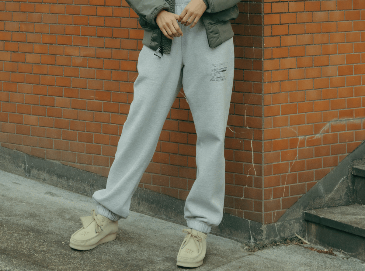 CITY COUNTRY CITY x AVIREX_SWEAT PANTS_GRAY | C
