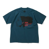 COTTON T-SHIRT_LISTEN TO THE SWEET TABOO_NAVY