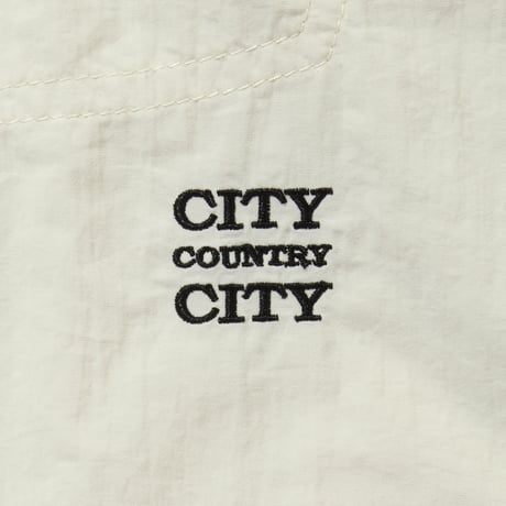 TASLAN NYLON  L/S SHIRTS_IVORY