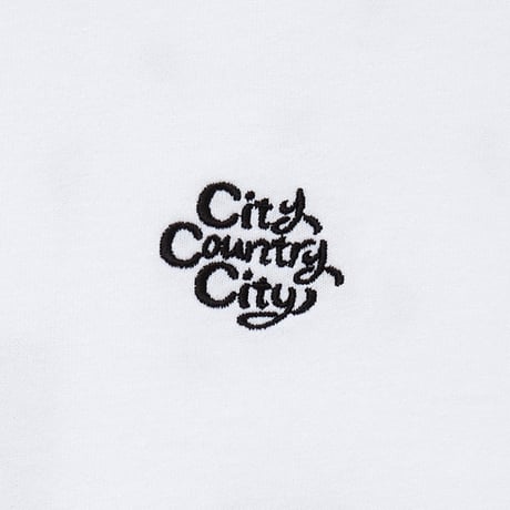 Embroidered Logo Cotton T-shirt_Park_WHITE