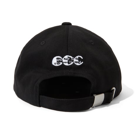 Embroidered Logo Cotton Cap_City Country City_Black