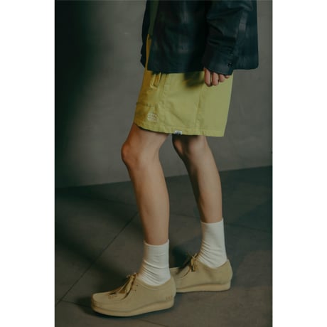EMBROIDERD LOGO STRECH NYLON EASY SHORTS_BLUE